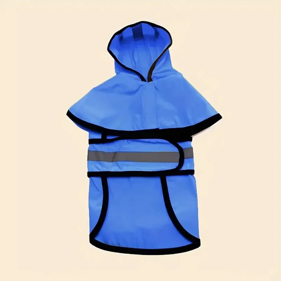 Adjustable Waterproof & Windproof Dog Raincoat!