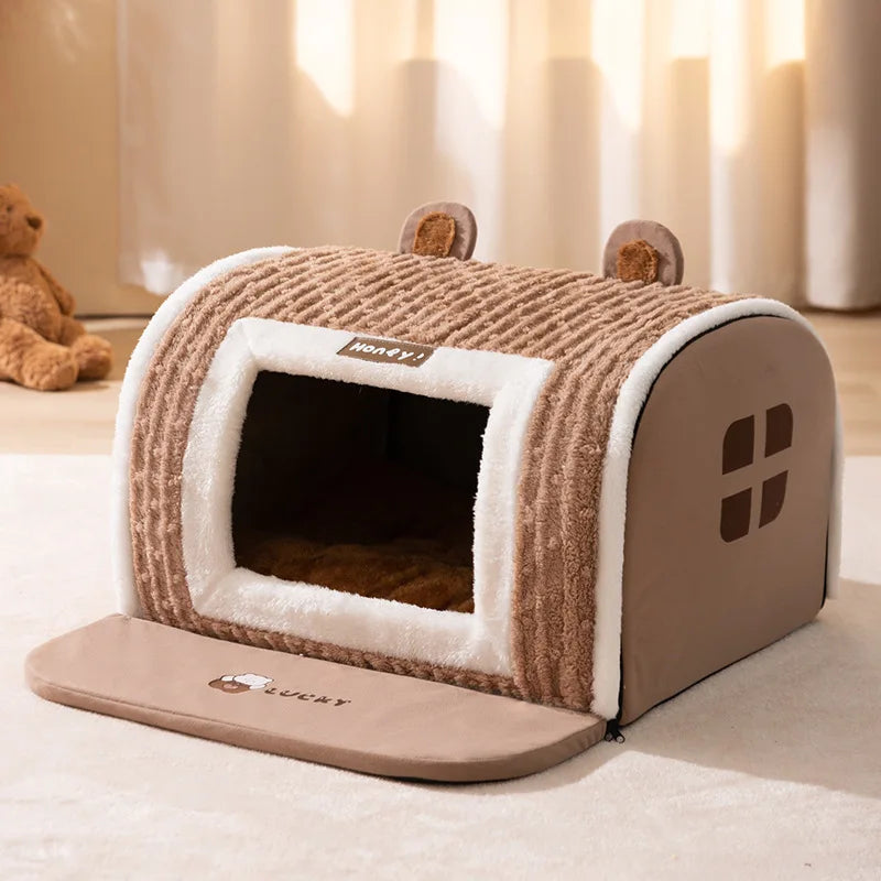 Autumn Winter 3D Curved Pet House Mat