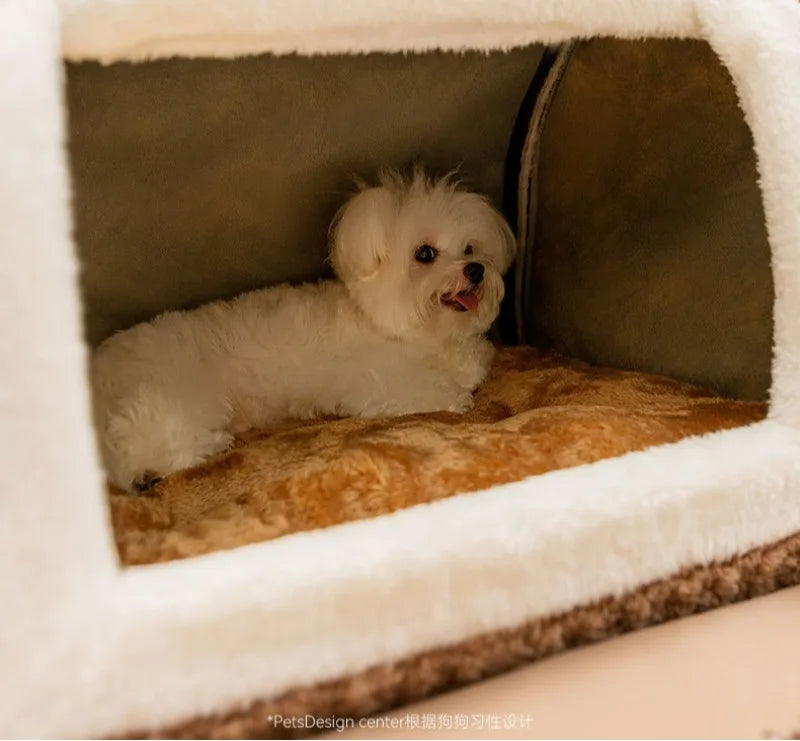 Autumn Winter 3D Curved Pet House Mat