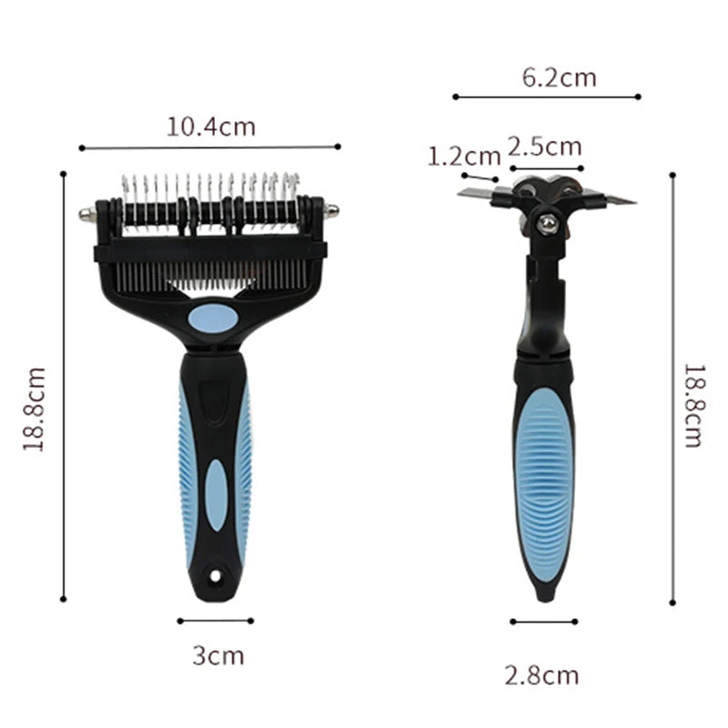 3-in-1 Pet Deshedding Grooming Brush