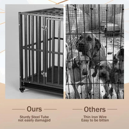 42-Inch Heavy Duty Metal Dog Crate