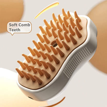 3-in-1 Electric Steam Pet Grooming Brush