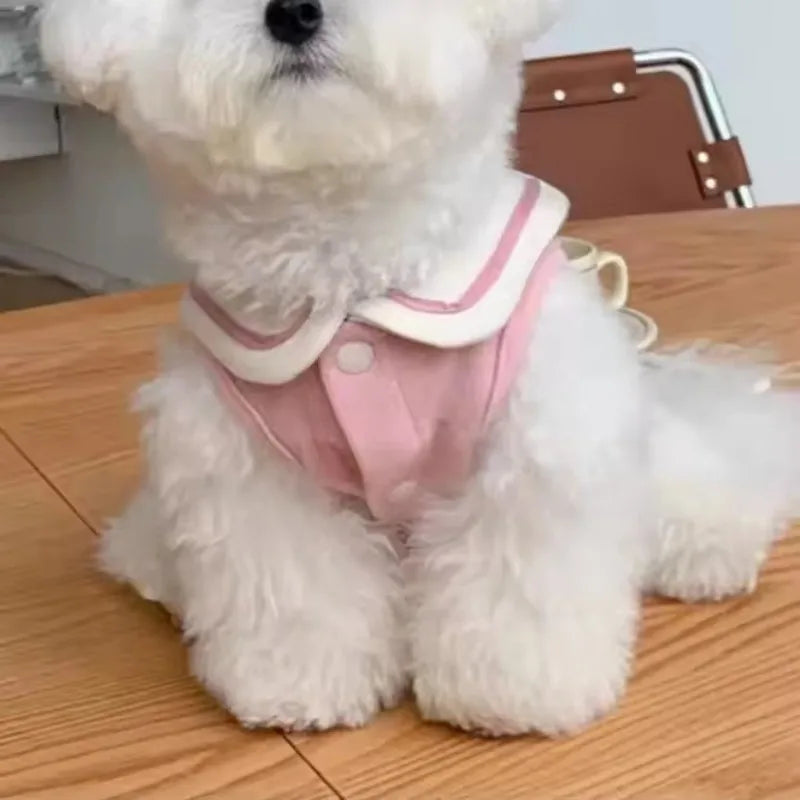 Cute Stripe Polo Shirt for Dogs