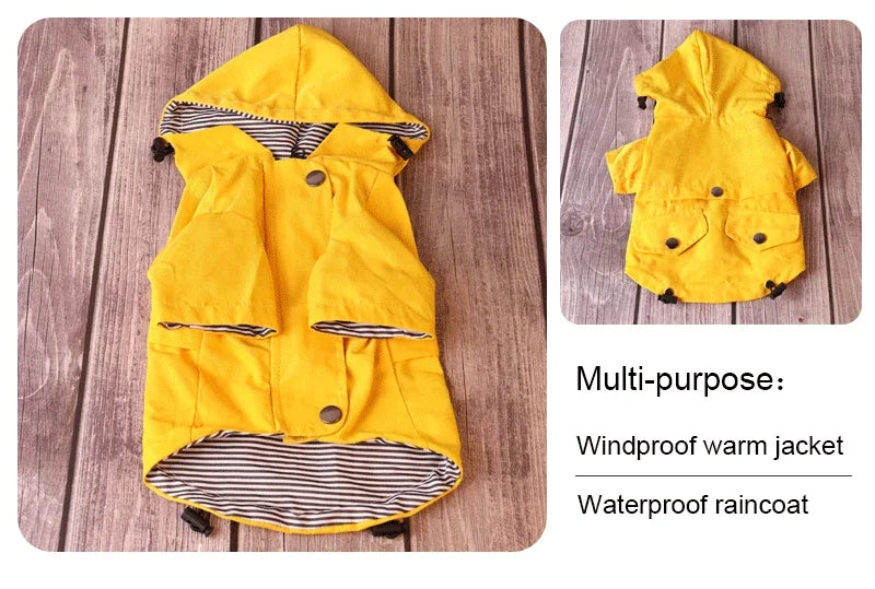 Waterproof Winter Dog Raincoat for Large Dogs