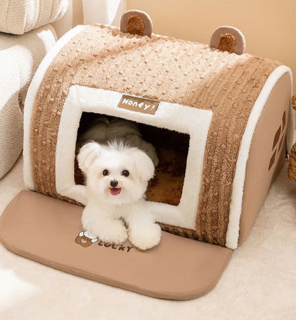 Autumn Winter 3D Curved Pet House Mat