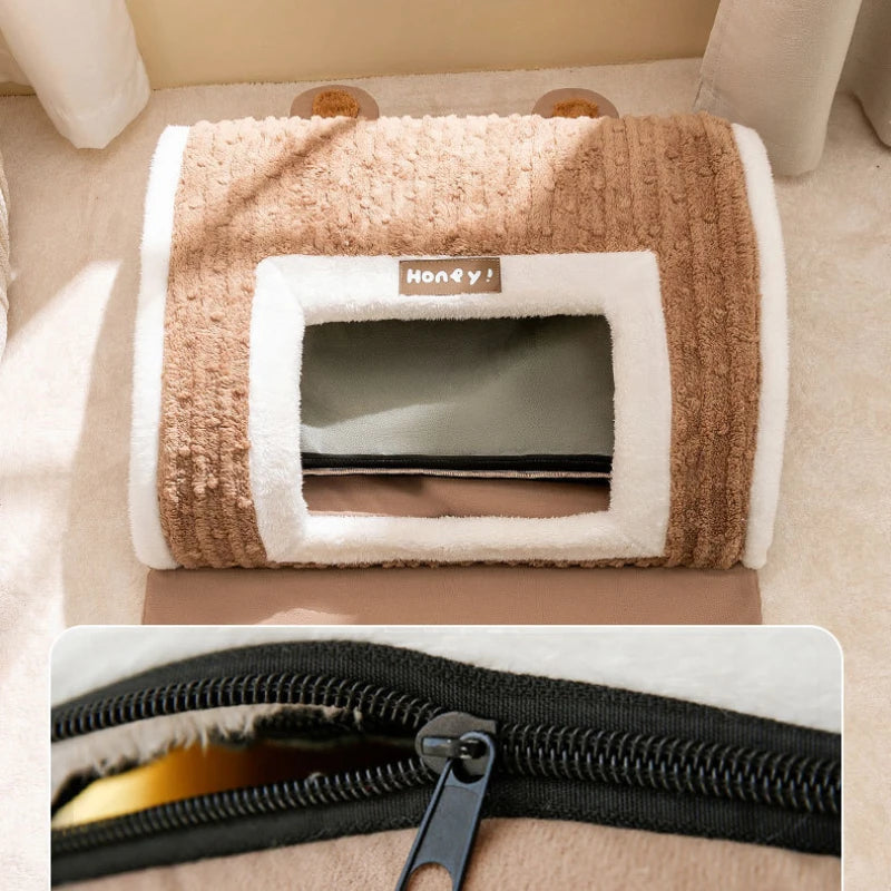 Autumn Winter 3D Curved Pet House Mat