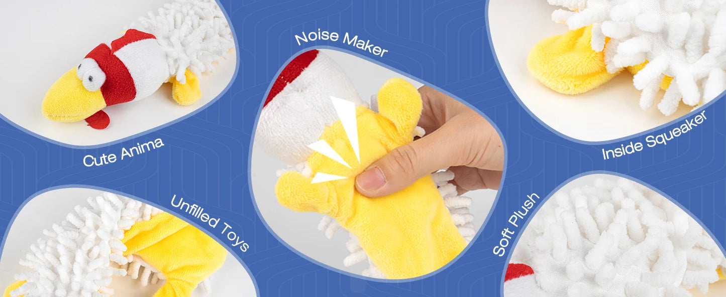 Plush Squeaky Dog Chew Toy