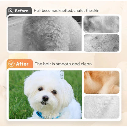 2-in-1 Long Handle Pet Bath Brush with Dispenser