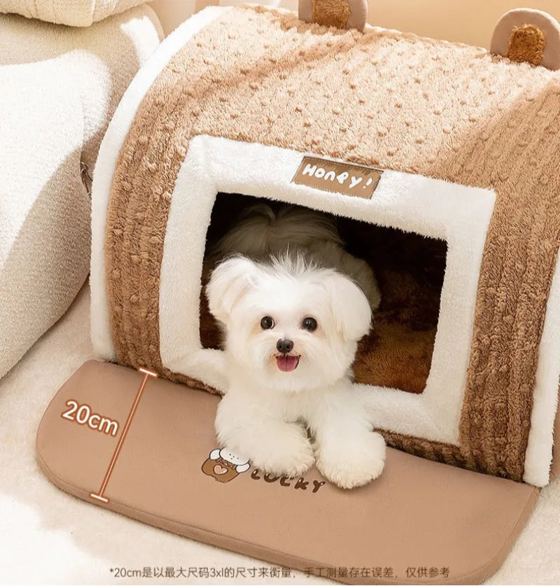 Autumn Winter 3D Curved Pet House Mat