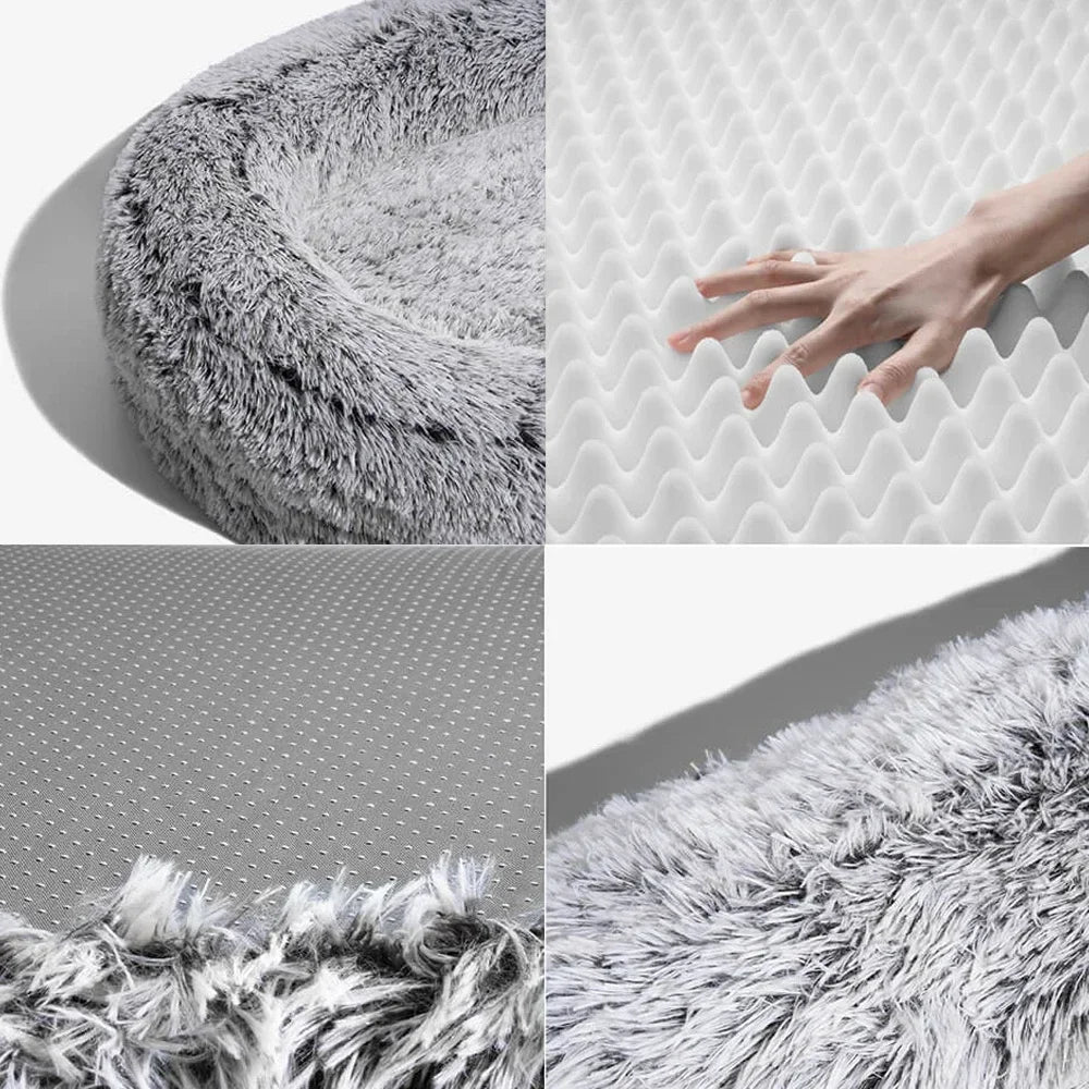 Large Winter Warm Plush Dog Bed