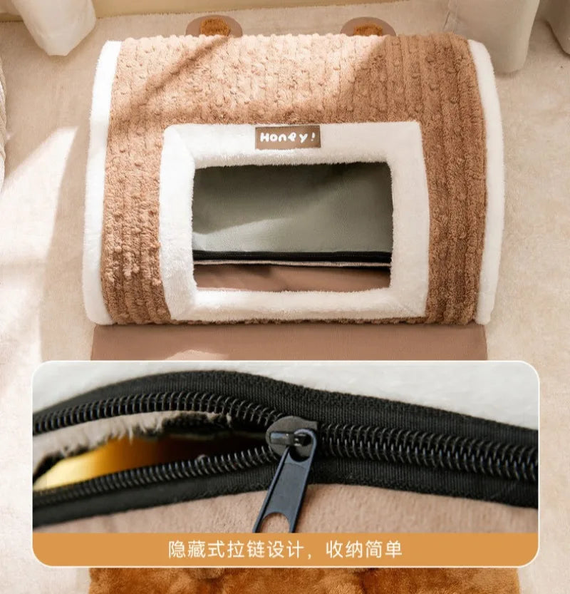 Autumn Winter 3D Curved Pet House Mat