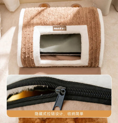 Autumn Winter 3D Curved Pet House Mat