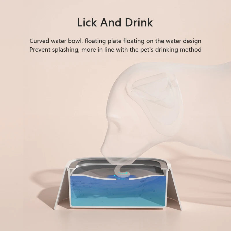 Anti-Spill Floating Dog Water Bowl