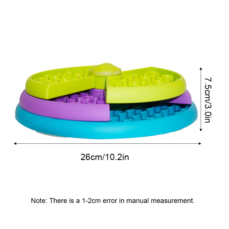 Booteely 3-Level Slow Feeder Dog Bowl