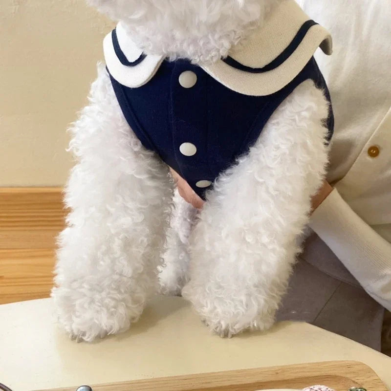 Cute Stripe Polo Shirt for Dogs