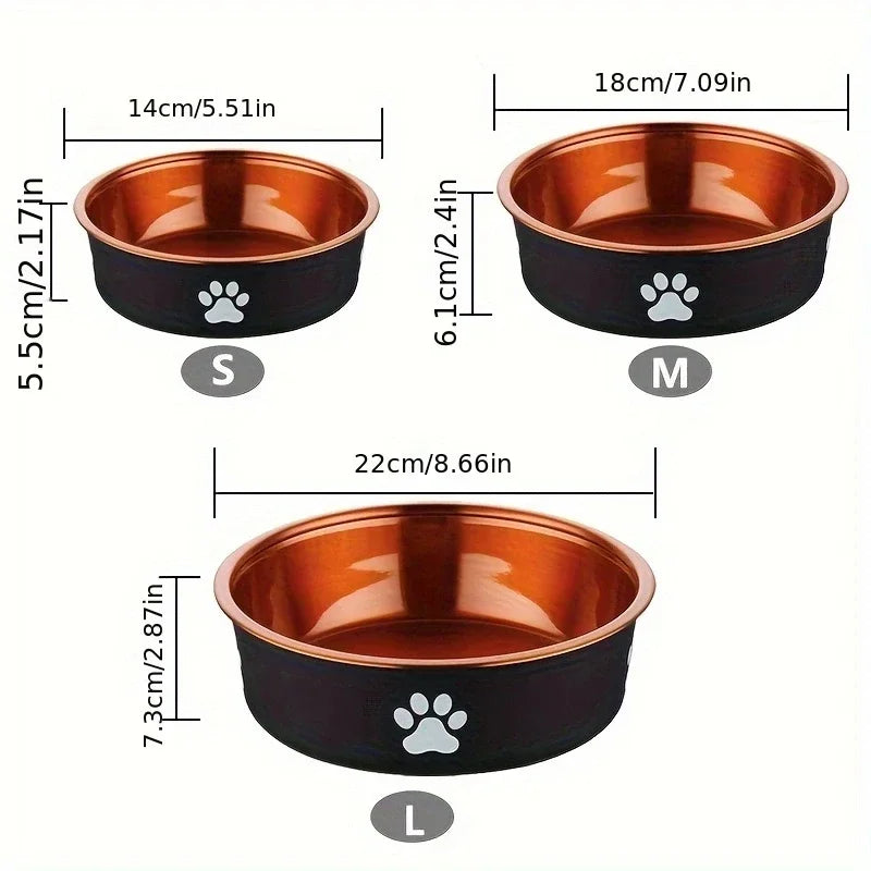 Anti-Slip Stainless Steel Dog Feeding Bowl