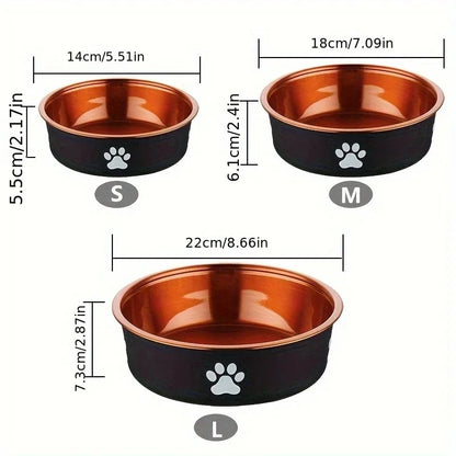 Anti-Slip Stainless Steel Dog Feeding Bowl