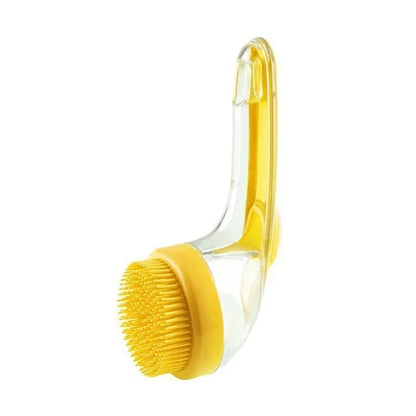 2-in-1 Long Handle Pet Bath Brush with Dispenser