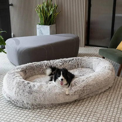 Large Winter Warm Plush Dog Bed