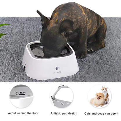 Anti-Spill Floating Dog Water Bowl