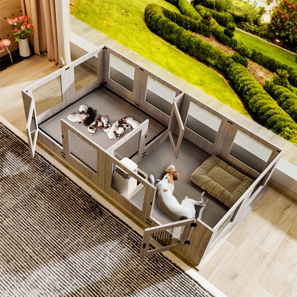 XXL Indoor Dog Whelping Box Playpen