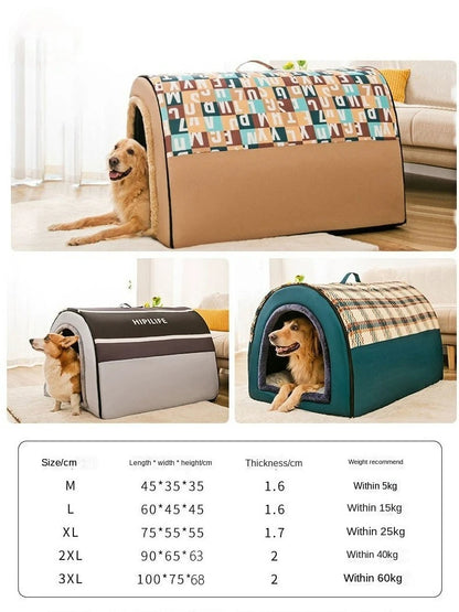 Winter Warm Medium & Large Dog House