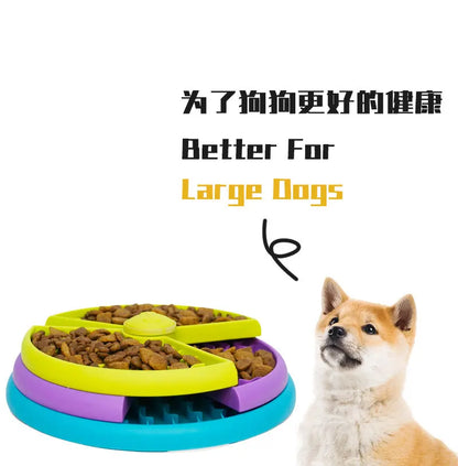 Booteely 3-Level Slow Feeder Dog Bowl