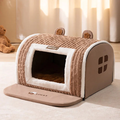 Autumn Winter 3D Curved Pet House Mat