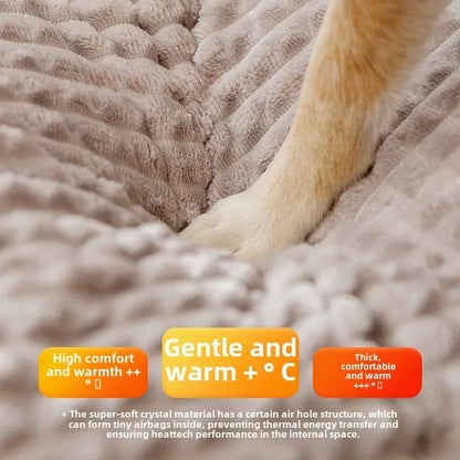 Autumn Winter Plush Dog & Cat House Mat