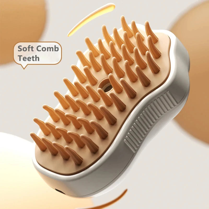 3-in-1 Electric Steam Pet Grooming Brush
