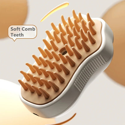 3-in-1 Electric Steam Pet Grooming Brush