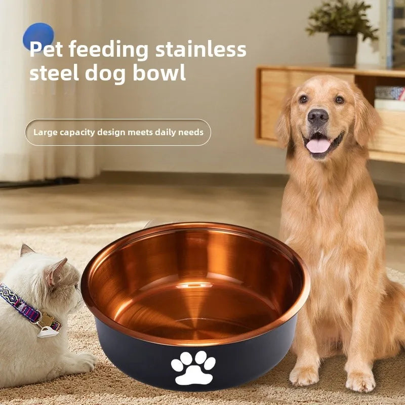 Anti-Slip Stainless Steel Dog Feeding Bowl
