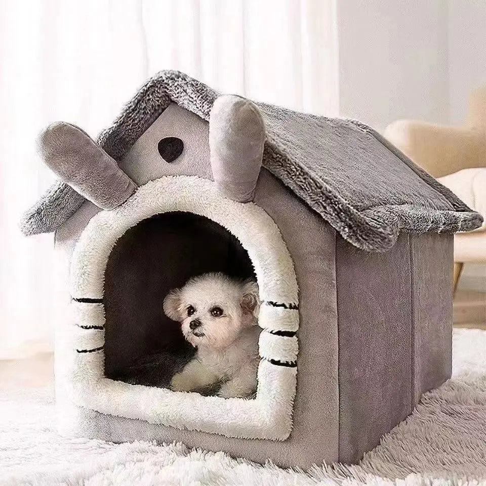 All-Season Removable Dog House Bed
