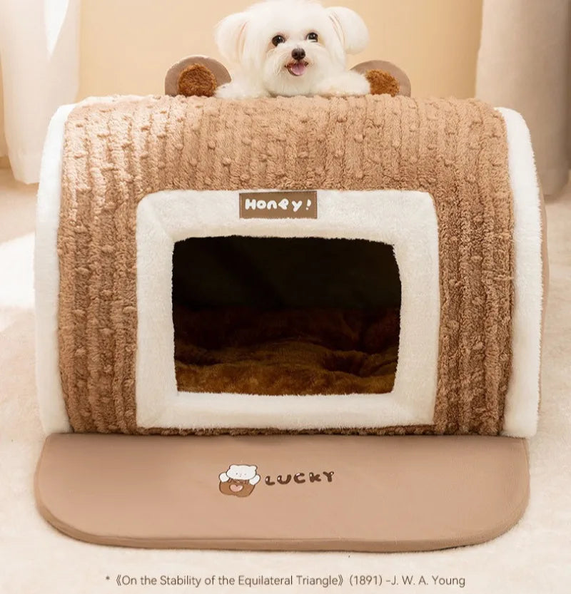 Autumn Winter 3D Curved Pet House Mat