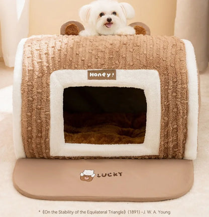 Autumn Winter 3D Curved Pet House Mat