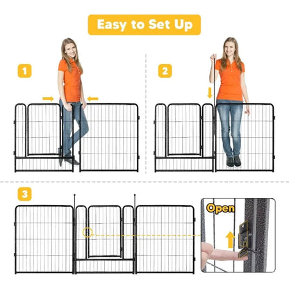 101.6cm 16-Piece Outdoor Dog Playpen