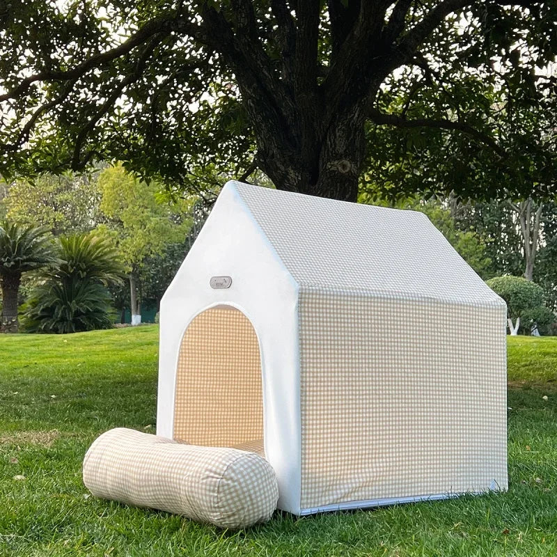 Foldable Winter Warm Pet House Bed