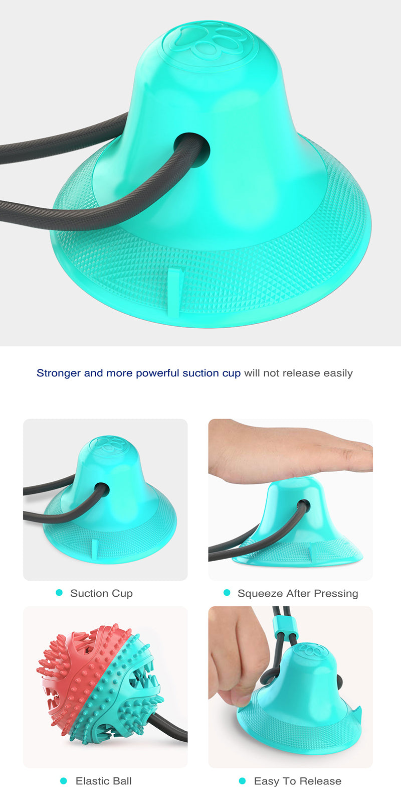 Interactive Suction Rope Dog Chew Toy