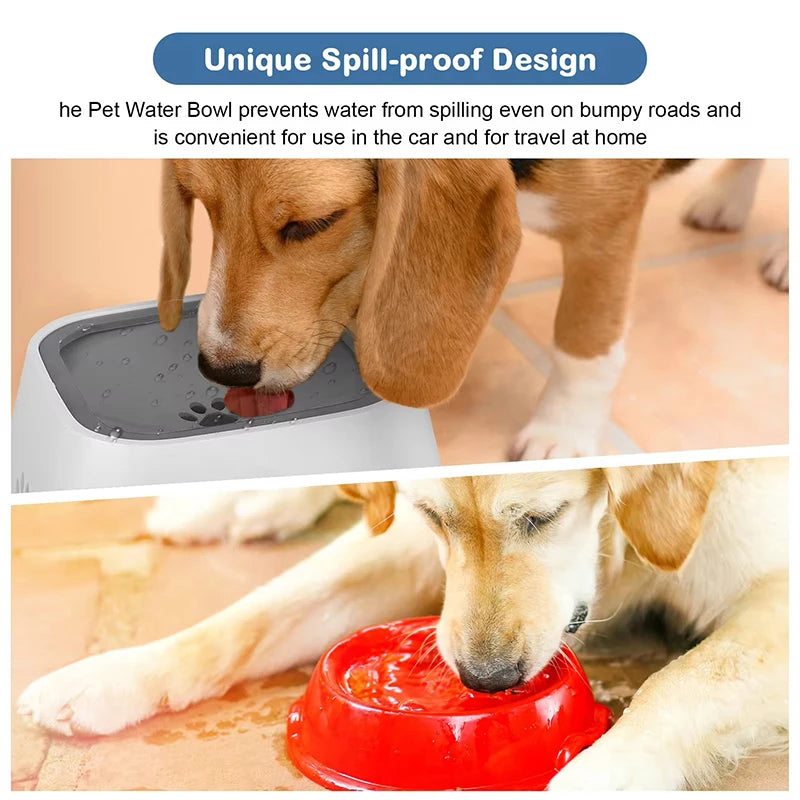 Anti-Spill Floating Dog Water Bowl