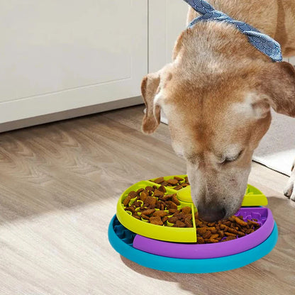 Booteely 3-Level Slow Feeder Dog Bowl