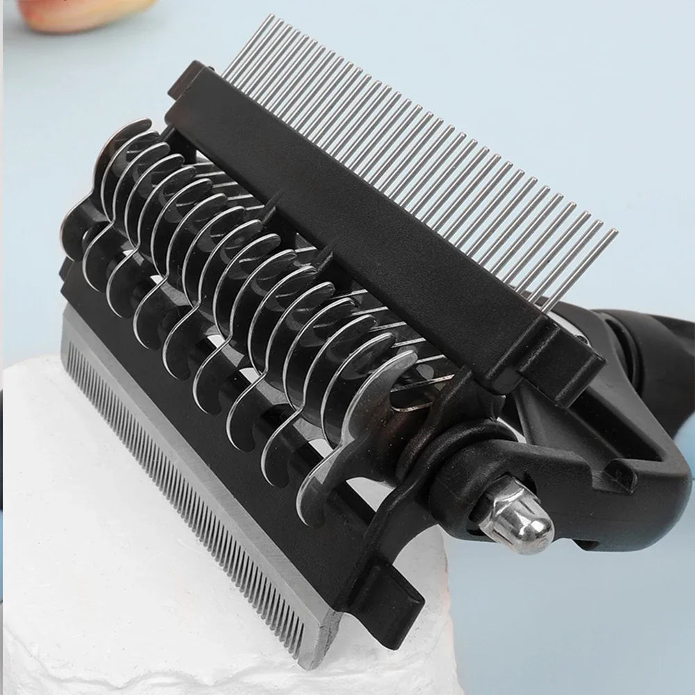 3-in-1 Pet Deshedding Grooming Brush