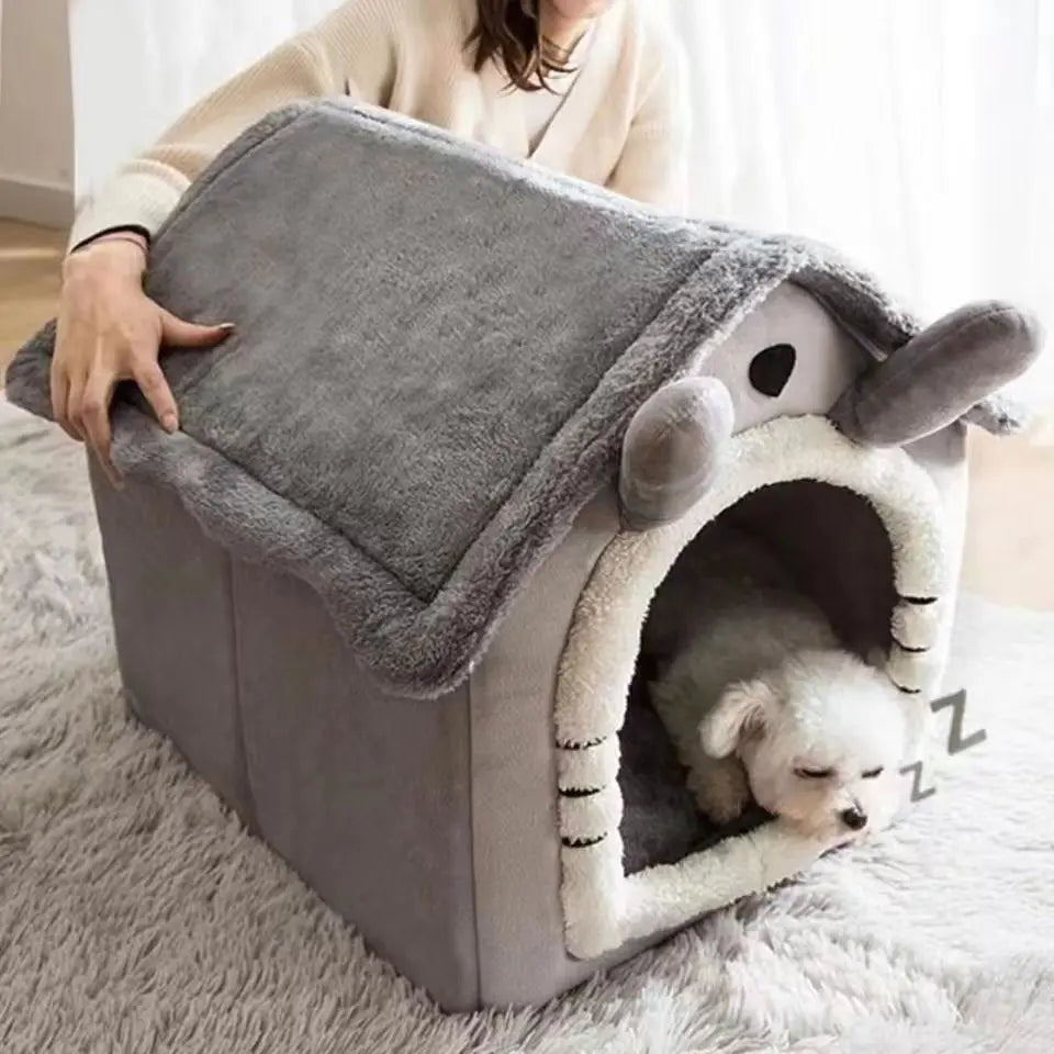 All-Season Removable Dog House Bed