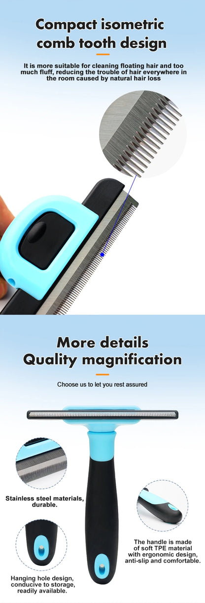 Stainless Steel Dematting Comb for Pets