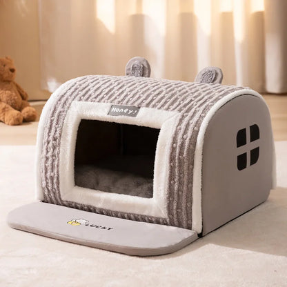Autumn Winter 3D Curved Pet House Mat