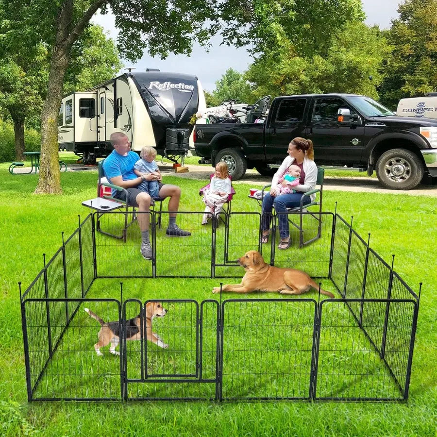 101.6cm 16-Piece Outdoor Dog Playpen