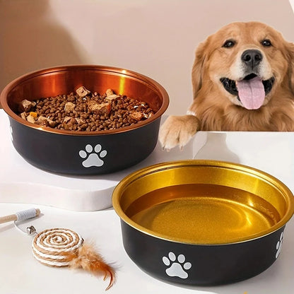 Anti-Slip Stainless Steel Dog Feeding Bowl