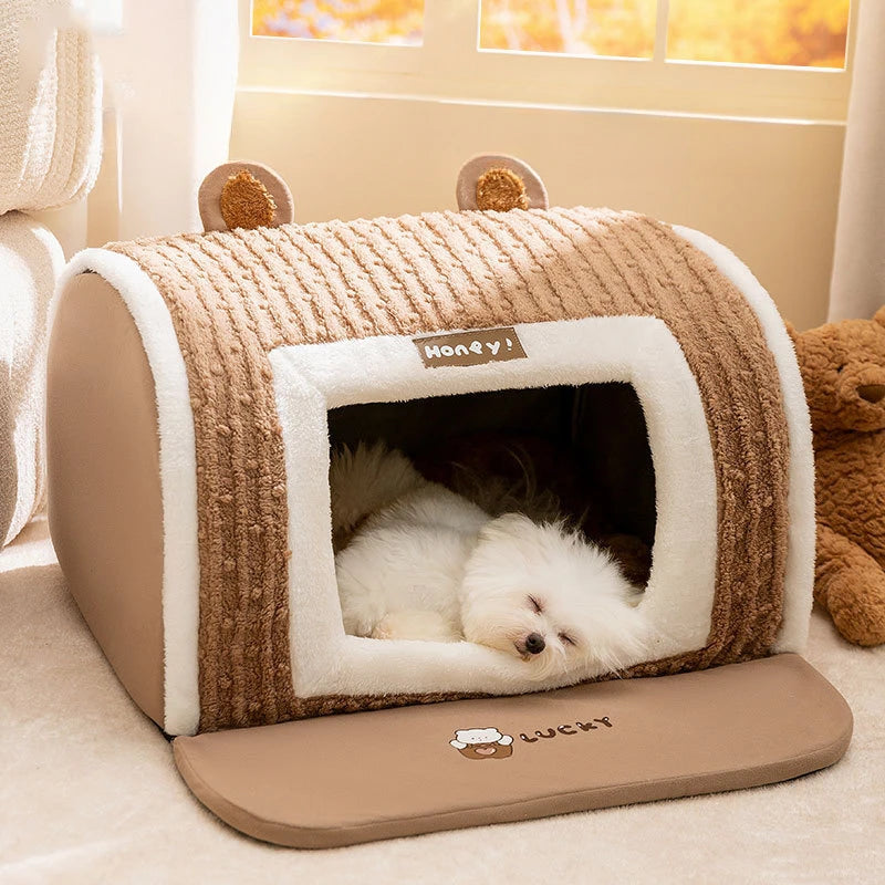 Autumn Winter 3D Curved Pet House Mat