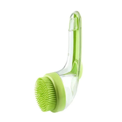 2-in-1 Long Handle Pet Bath Brush with Dispenser
