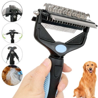 3-in-1 Pet Deshedding Grooming Brush