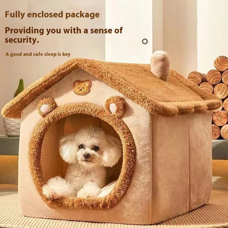 All-Season Removable Dog House Bed
